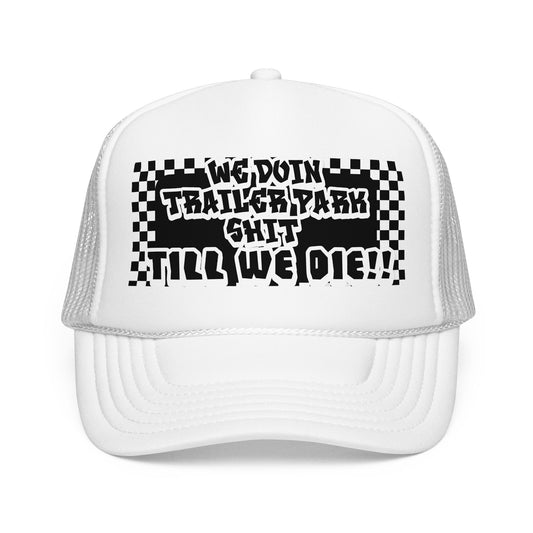 Trailer Park S*** trucker hat | Dega Ready Camper Camping Champs