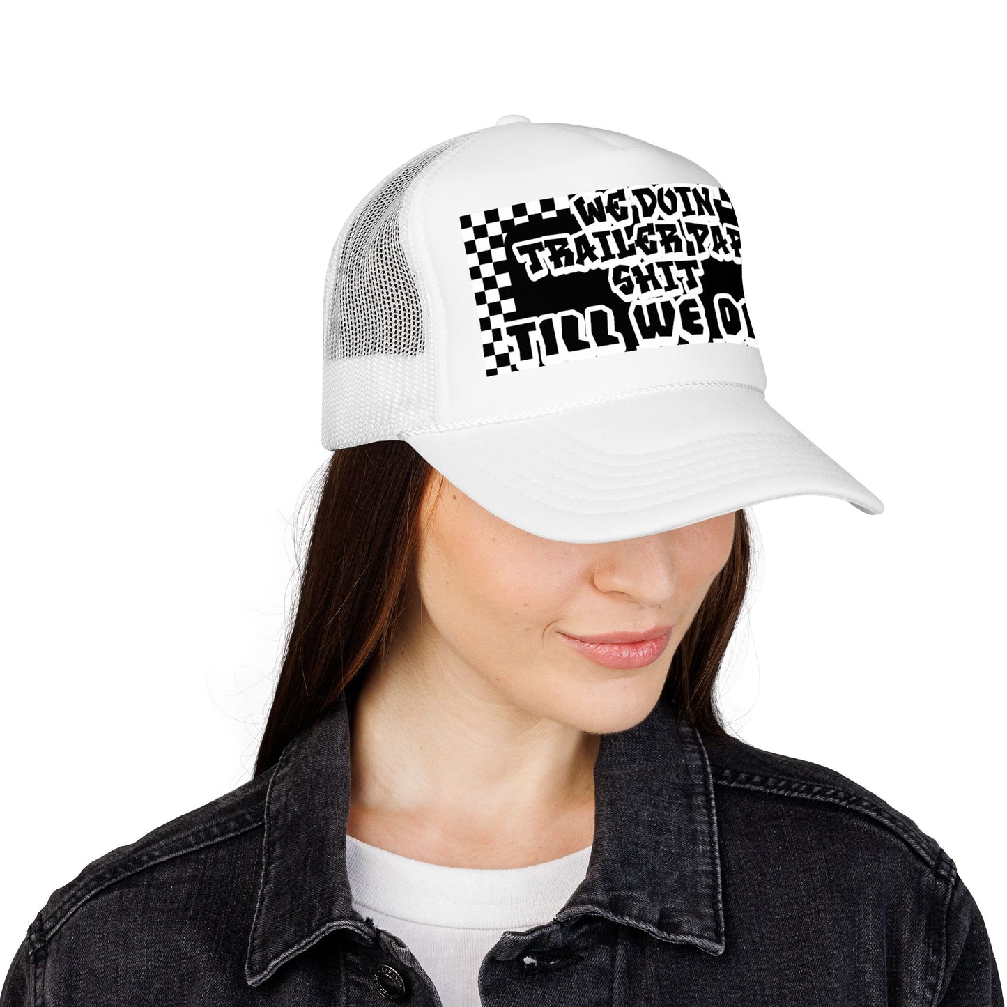 Trailer Park S*** trucker hat | Dega Ready Camper Camping Champs