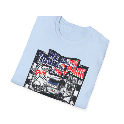 Dega Ready" Patriotic RV Skeleton Tee | Red White & Blue Trailer Park Sh*t Graphic