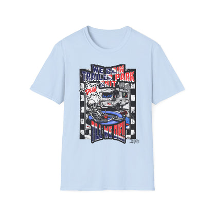 Dega Ready" Patriotic RV Skeleton Tee | Red White & Blue Trailer Park Sh*t Graphic