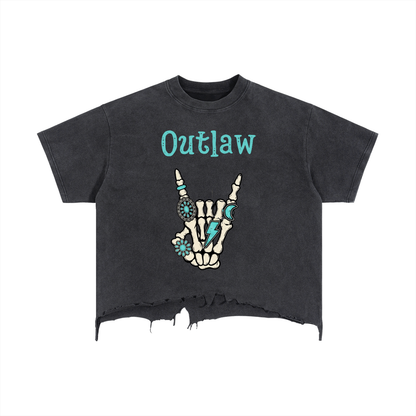 Western ,Graphic ,Rock on,Outlaw,YALLternitive ,Skeleton hand