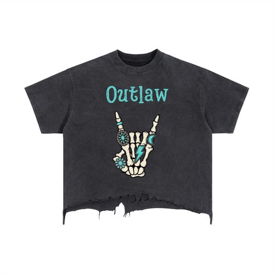 Western ,Graphic ,Rock on,Outlaw,YALLternitive ,Skeleton hand