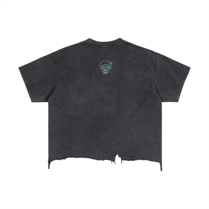 Grunge ,Edgy,Unhinged  ,Distressed ,Crop