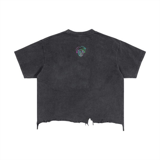 Grunge ,Edgy,Unhinged  ,Distressed ,Crop