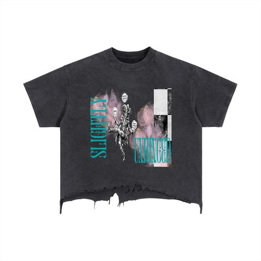 Grunge ,Edgy,Unhinged  ,Distressed ,Crop