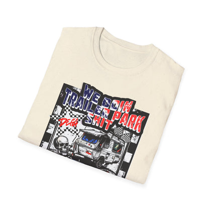 Dega Ready" Patriotic RV Skeleton Tee | Red White & Blue Trailer Park Sh*t Graphic